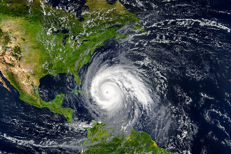 hurricane view from space